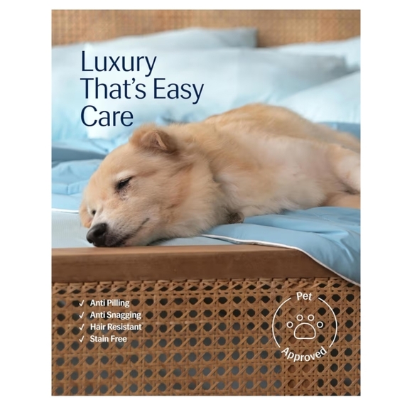 REST Evercool Cooling Comforter Full/Queen 90"x90" Inches Aqua Blue Blanket - Picture 8 of 13